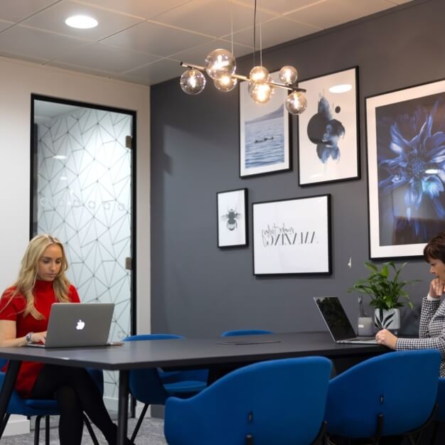 Shared deskspace offered at Piccadilly Place, Orega, Manchester