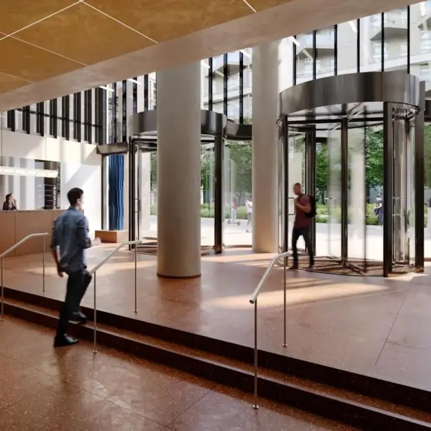 The reception at The Jellicoe, The Office Group Ltd. (FORA) in King's Cross, WC1 - London