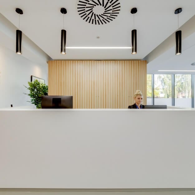 Reception area at The Henley Building, Regus in Henley on Thames